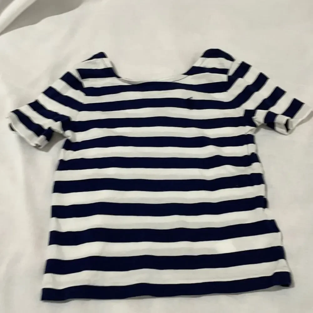 Ralph Lauren 4t navy white stripe t worn once